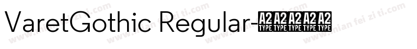 VaretGothic Regular字体转换